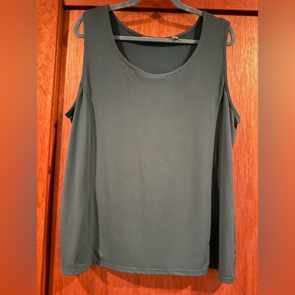 Dark Green Sleeveless Top